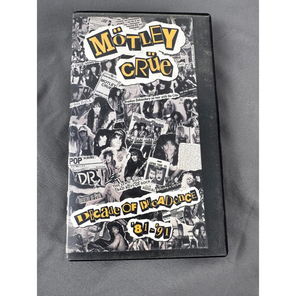 Mötley‎ Crüe Decade of Decadence '81-'91 VHS tape